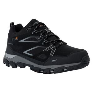 Regatta Mens Holcombe 3 Low Walking Boots / Black/Granite